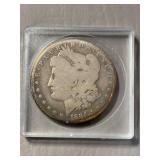 Morgan silver dollar  1884, appears unmarked