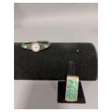 Possibly Turquoise accent watch and money clip
