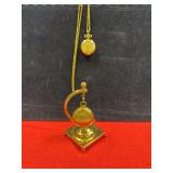 Aspen pocket watch and  Majestime 17 jewel pocket watch, with stand