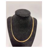 18” overall length sterling silver necklace Clasp marked 925, Italy