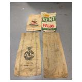 Four feed/seed bags as shown