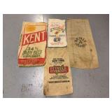 Four feed/seed bags as shown