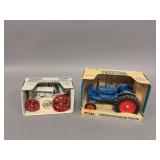 Two Ertl 1:16 scale Fordson tractors-Antique and Super Major