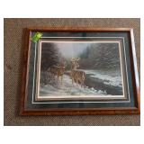 S/N Rosemary Millette Whitetail print w COA F/M measures 37 X 29