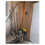 Shovels, sprayer and more