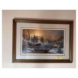 Signed Terri Redlin "Heading Home"  F/M measures 34 x 25