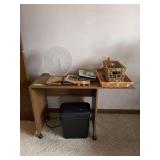 Typing table, paper shredder, frames, baskets etc...