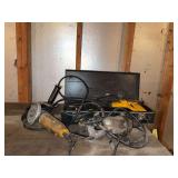 Dewalt recip saw and angle grinder plus 2 elec drills