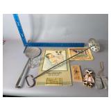 Various dairy related collectibles