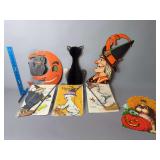 Vintage paper Halloween decor