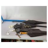 Five women’s parasols