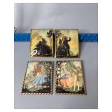 Two pair silhouettes 4x5