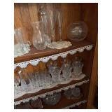 Contents inside SE colonnade include Princess House and Fostoria glass, etc