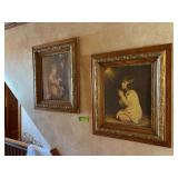 Pair 26x30 framed pictures