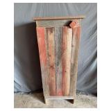 Barnboard cabinet 12D x 20L x 49H