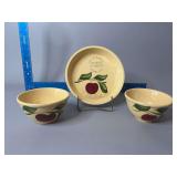 Kottman’s D-X Service Monona, Iowa Wattware (2) No.6 and a 9” pie plate