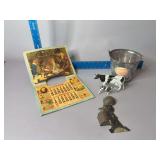 DeLaval items and Behrens metal pail