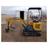 CFG, Mini Excavator, MX20R, RATO  23HP,16.8KW  Gasoline  Engine with EPA ,Bkt, Fixed Thumb, 2 Cylinders,with Side Swing, SN X1000168