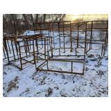 Angle Iron Frames from Equipment Shipments, Various Sizes, Mostly Angle iron May be cut on site, Clean up REQUIRED!