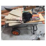 Worx wheeled cart with contents