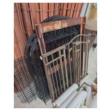 Metal Fence with baby gate