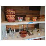 Top Shelves - Baskets,  Bowls, Paper Towel Holder (Bring Boxes to Pack)
