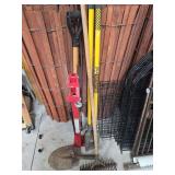 Post puller, spade and post hold digger