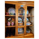 Chicken Dishes, Red Glasses ( Top of China Hutch) - Bring Boxes to Pack