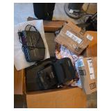 Disc man, cassette walkman, speakers, earphones, alarm clock