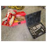 Craftsman 70 Piece Socket Set, Red Plastic Tool Box with Contents