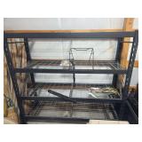 Metal shelving.
78X24X72
