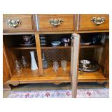 Vases, Serving Plates, Gravy Serving Dish (Contents of Bottom of China Hutch) Bring Boxes to Pack