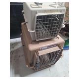 Two pet carriers