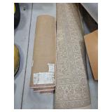 Two Rugs, Pink Wool Approximately 3