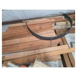 Various wood picket fence pieces