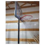 Adjustable basketball hoop