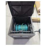 Hose storage with hose