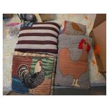 Chicken design pillows