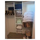 Queen sheets, seat cushions, pillows, heated blankets, lamps and hangers (Bring bags to pack)