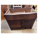 Oak commode NO top