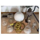 Various lamp parts