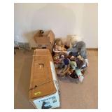 7’ Manitoba Fir tree and lots of toys for the kiddos to put under it