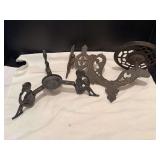 Cast iron wall mount lamp bracket and cast iron adjustable stand