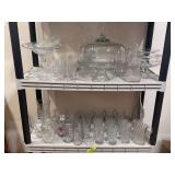 Multiple pieces clear glass