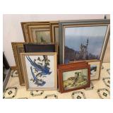 Various pieces wall art