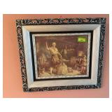 31x27 framed blacksmith scene