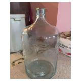 Large glass bottle marked 1930 on bottom and “I” inside diamond shape Illinois glass Company