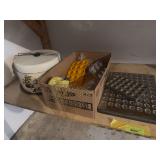 Old metal mint molds, cake carrier, and other food molds