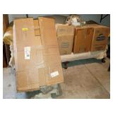 Old sofa w/ talon and ball wood feet and everything to refurbish it ne, Cotton, fabric and foam