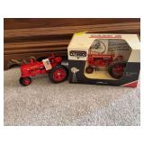 2 diecast IH farm tractors
